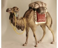 Kamel, mit Gepäck (rot), 14cm